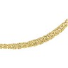 6.25 to 10.5 mm Graduated Hollow Byzantine Chain with Lobster Clasp | 17 inches | SKU: CH257