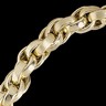 Hollow Double Oval Flat Link Chain Necklace | 17 inch | 9.5 mm Wide | Foldover Clasp | SKU: N_CH307N