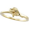 The Unblossomed Rose Ring 10K Yellow Gold Ref 301775