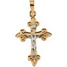 Two Tone Crucifix Pendant Ref 273709