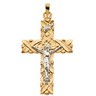 Two Tone Crucifix Pendant Ref 172939