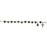 Jade Heart Rosary Bracelet Length: 7.5 in. Ref 112069