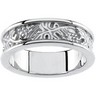 6mm Relief Pattern Wedding Band Ref 816336