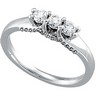 Three Stone Diamond Anniversary Band .5 CTW Ref 883525