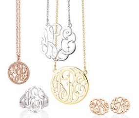 Monogram Necklaces, Bracelets and Cuff Links