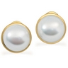 South Sea Cultured Pearl Earrings 12mm Full Button Ref 626015