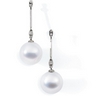 South Sea Pearl and Diamond Earrings 12mm Fine Round .05 CTW Ref 988058