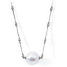 South Sea Pearl and Diamond Necklace 14mm Round .25 CTW Ref 640141