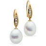 South Sea Pearl and Diamond Earrings 12mm Fine .33 CTW Ref 786753