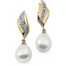 South Sea Pearl and Diamond Earrings 12mm Fine .17 CTW Ref 322648