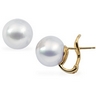 South Sea Pearl Earrings with Omega Back 11mm Fine Full Button Ref 820439