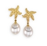 South Sea Cultured Pearl Earrings 11mm Fine Circle Ref 911176