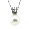 Paspaley South Sea Cultured Pearl Pendant 12mm Drop .2 CTW Ref 751664