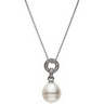South Sea Pearl Necklace 12mm Circle .2 CTW Ref 241876