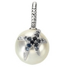 South Sea Pearl with Blue Sapphire Starfish 12mm Full Button Ref 255637
