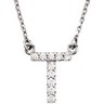 Gold Diamond Initial Necklace Ref 884850