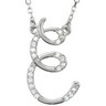 Gold Diamond Initial Necklace Ref 652103