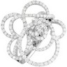 1.75 CTW Diamond Flower Ring Ref 450025