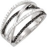 .5 CTW Black and White Diamond Ring Ref 952748