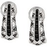 .5 CTW Black and White Diamond Earrings Ref 848383