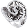 .5 CTW Diamond Ring with Black Rhodium Plating Ref 111283