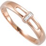.015 CTW Diamond Ring with Rhodium Plating Ref 569148