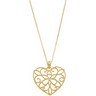 Heart Necklace with 18 inch Cable Chain Ref 538254