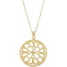 Circle Necklace with 18 inch Cable Chain Ref 929335