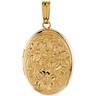 Oval Locket with Floral Pattern | Ref. 609378