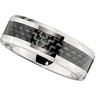 8.0mm Dura Cobalt Band with Black Carbon Fiber Inlay Ref 965443