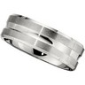 8.0mm Dura Cobalt Band with Satin Finish and Groove Ref 650609