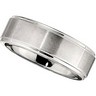 8.0mm Dura Cobalt Band with Satin Finish and Ridges Ref 531109