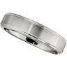 6.0mm Dura Cobalt Band with Satin Finish and Ridges Ref 545463