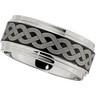 10.0mm Dura Cobalt Band with Black Laser Braid Pattern Ref 468042