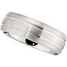 8.0mm Dura Cobalt Band with Satin Finish and Grooves Ref 348942