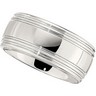 10.0mm Slightly Domed Double Grooved Dura Cobalt Band Ref 969976
