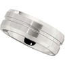 8.0mm Dura Cobalt Band with Satin Finish and Grooves Ref 221440