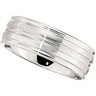 8.0mm Dura Cobalt Band with Satin Finish and Grooves Ref 212730