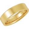 Flat Comfort Fit Inside Round Wedding Band Finger Size 10 Ref 431054