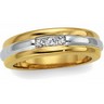 Two Tone Diamond Duo Wedding Band Ref 222366