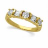 Baguette and Round Diamond Anniversary Band .75 CTW Ref 523621