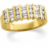 Baguette and Round Diamond Anniversary Band .88 CTW Ref 820168