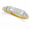 Princess Cut and Baguette Diamond Anniversary Band .75 CTW Ref 769387