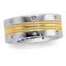 Two Tone Diamond Duo Wedding Band .08 CTW Ref 715324