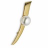 South Sea Cultured Pearl Brooch | 12 mm Fashion Flat Button | SKU: 63038