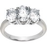 3 Stone Created Moissanite Anniversary Ring Ref 598517