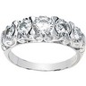 Created Moissanite 5 Stone Anniversary Band 1.33 CTW Ref 778703