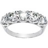 Created Moissanite 5 Stone Anniversary Band 4.5mm 1.63 CTW Ref 436707