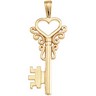 Key Pendant 25.5 x 10mm Ref 435020