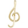 Music Symbol Pendant 21 x 9mm Ref 900000